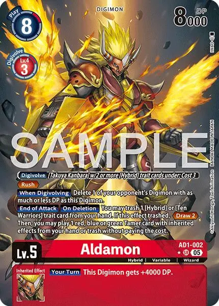 Aldamon [Ad1-002] (Alternate Art) [Advanced Booster Digimon Generation] 1