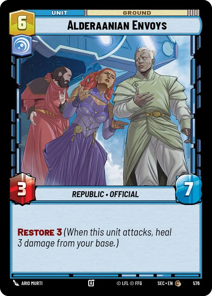 Alderaanian Envoys (576) (Foil) (576) [Secrets Of Power] 1