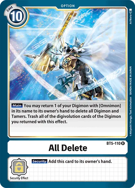 All Delete [Bt5-110] [Battle Of Omni] 1