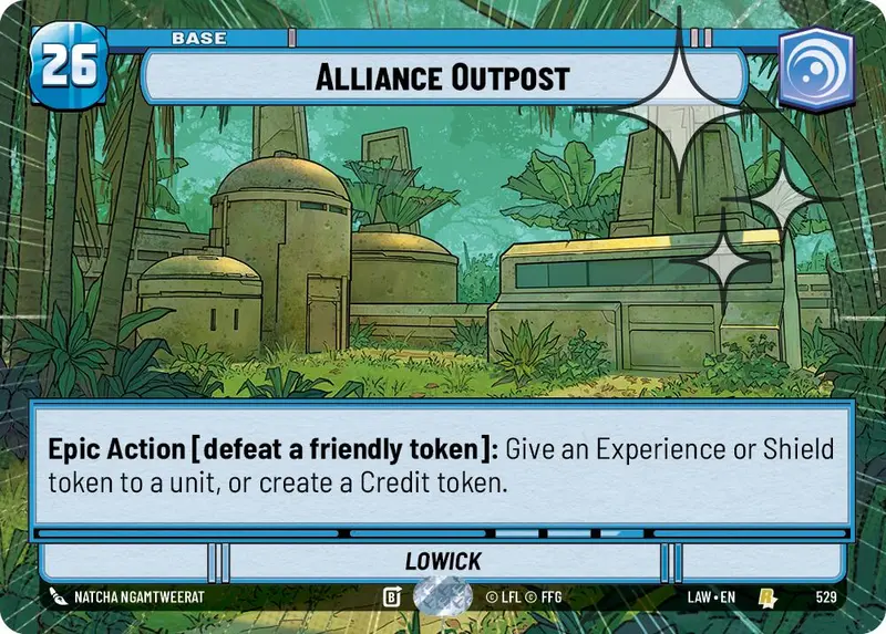 Alliance Outpost (529) (Hyperspace Foil) (529) [A Lawless Time] 1