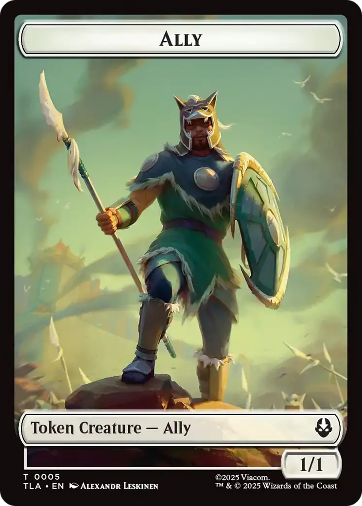 Ally (0005) // Clue (0018) Double-Sided Token [Avatar: The Last Airbender Tokens] 1