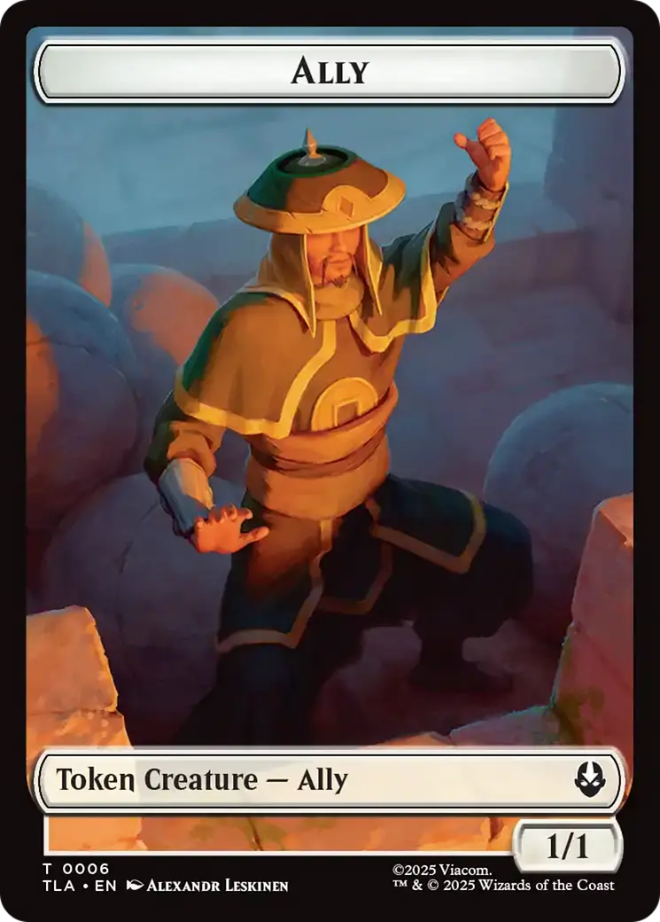 Ally (0006) // Soldier (0002) Double-Sided Token [Avatar: The Last Airbender Tokens] 1