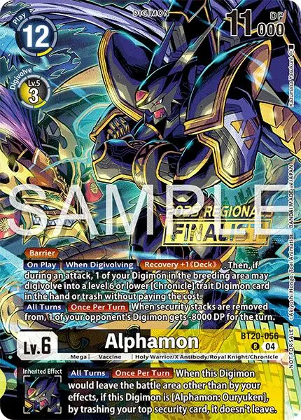 Alphamon [Bt20-056] (Regionals 25-26 Season 2 Finalist) [Release Special Booster Ver.2.0] 1