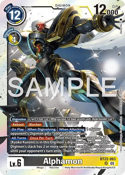 Alphamon [Bt22-063] [Cyber Eden] 1