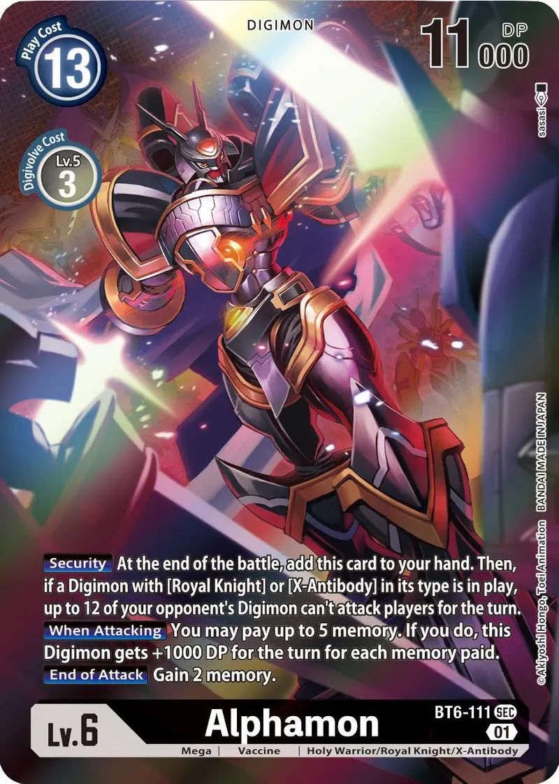 Alphamon [Bt6-111] (Alternative Art) [Xros Encounter] 1