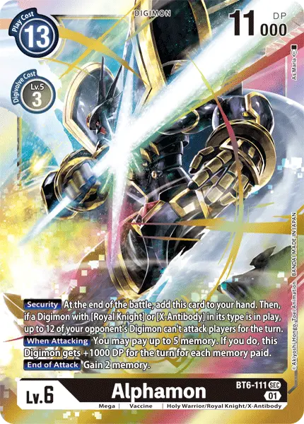 Alphamon [Bt6-111] [Double Diamond] 1