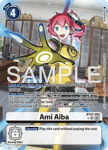 Ami Aiba [Bt22-093] (Alternate Art) [Cyber Eden] 1