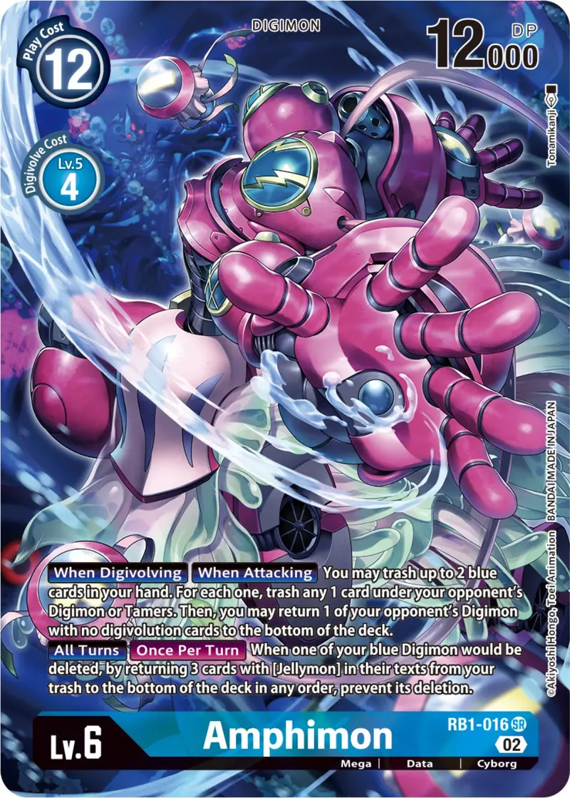 Amphimon [Rb1-016] (Textured Alternate Art) [Resurgence Booster] 1