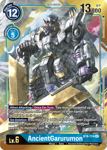 Ancientgarurumon [Bt4-114] (Alternate Art) [Great Legend] 1