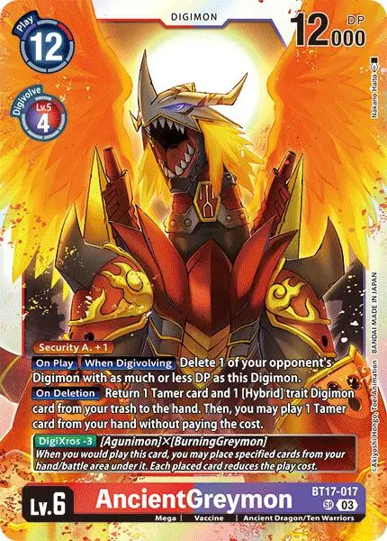 Ancientgreymon [Bt17-017] [Secret Crisis] 1