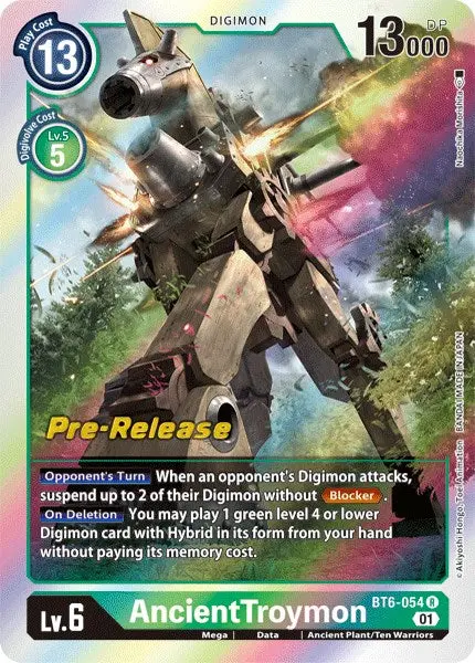 Ancienttroymon [Bt6-054] [Double Diamond Pre-Release Cards] 1