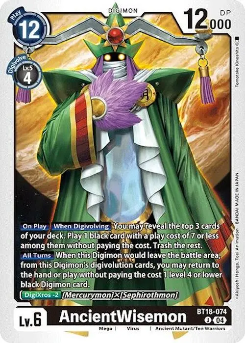 Ancientwisemon [Bt18-074] [Release Special Booster Ver.2.0] 1