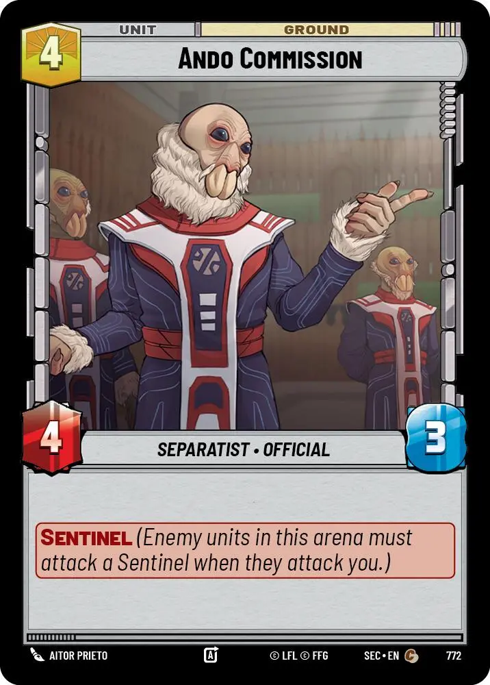 Ando Commission (772) (Foil) (772) [Secrets Of Power] 1