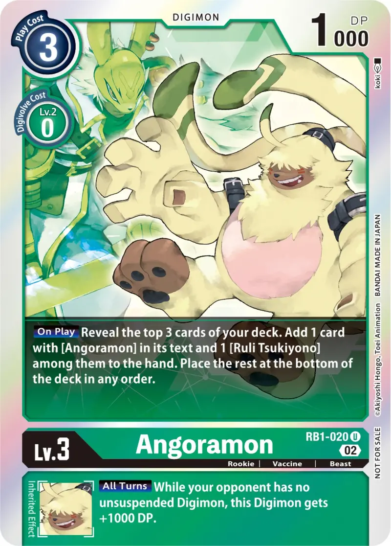 Angoramon [Rb1-020] (Box Topper) [Resurgence Booster] 1
