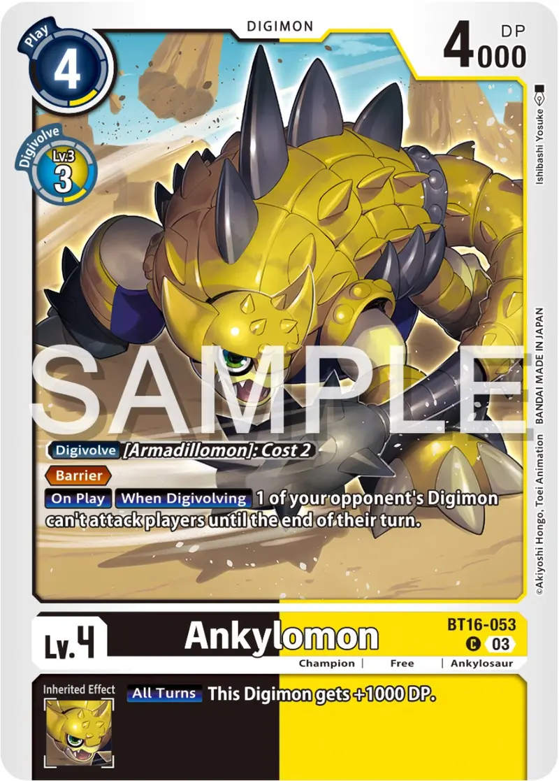 Ankylomon [Bt16-053] [Beginning Observer] 1