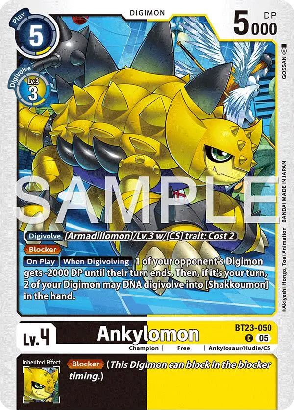 Ankylomon [Bt23-050] [Hackers' Slumber] 1