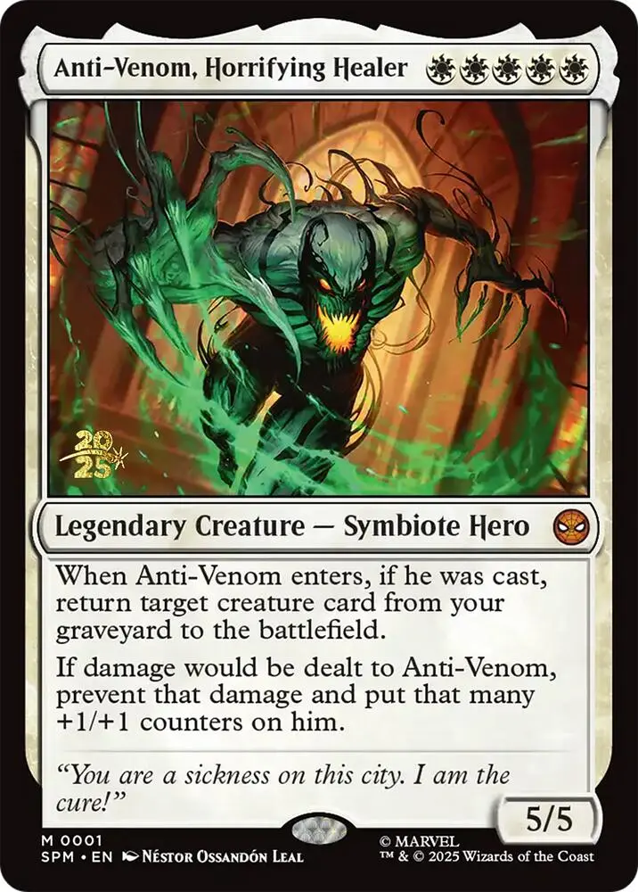 Anti-Venom, Horrifying Healer [Marvel's Spider-Man Prerelease Promos] 1
