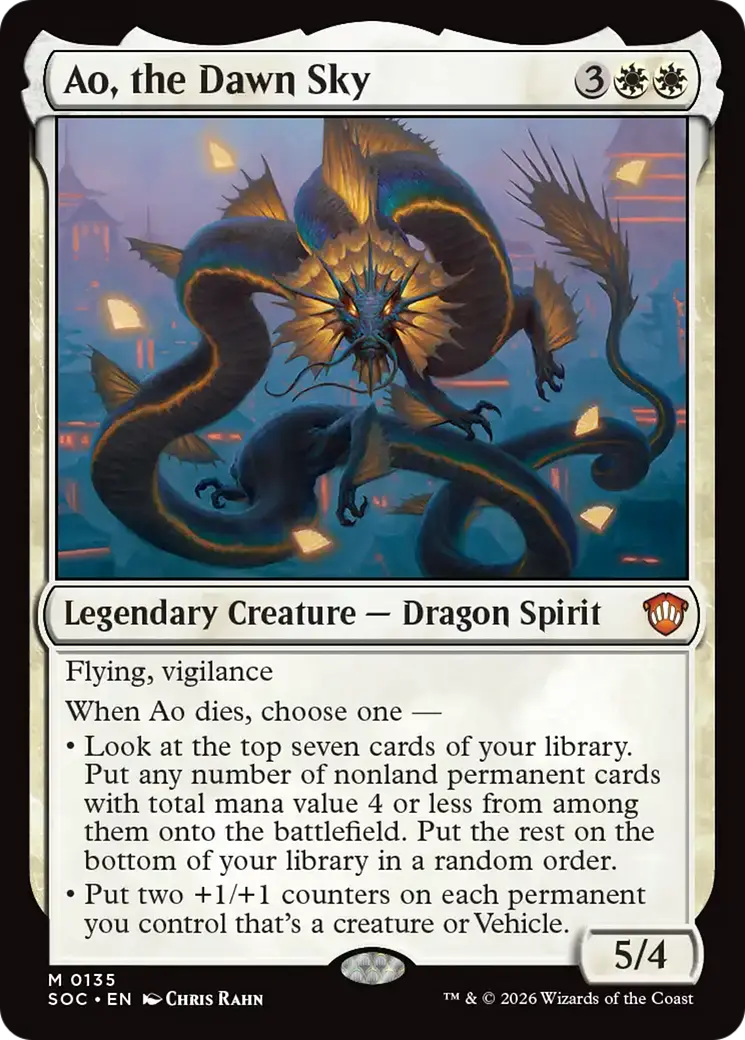 Ao, The Dawn Sky [Secrets Of Strixhaven Commander] 1