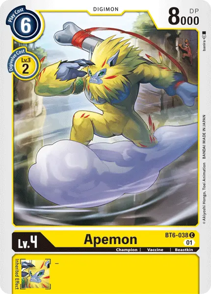 Apemon [Bt6-038] [Double Diamond] 1