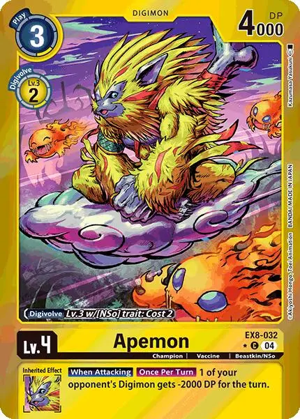 Apemon [Ex8-032] (Limited Foil) [Chain Of Liberation] 1