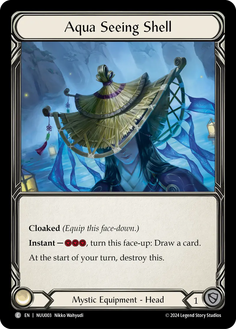 Aqua Seeing Shell [Nuu003] (Part The Mistveil Nuu Blitz Deck) 1