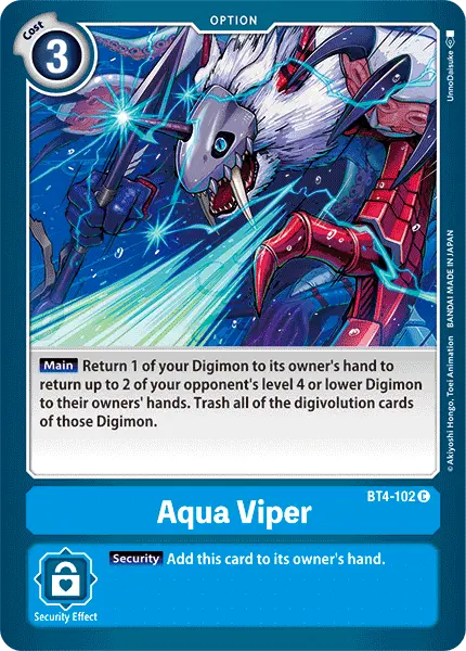 Aqua Viper [Bt4-102] [Great Legend] 1