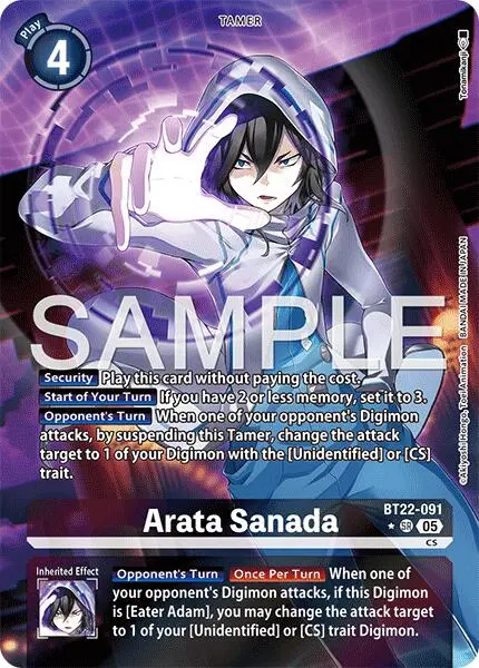 Arata Sanada [Bt22-091] (Alternate Art) [Cyber Eden] 1