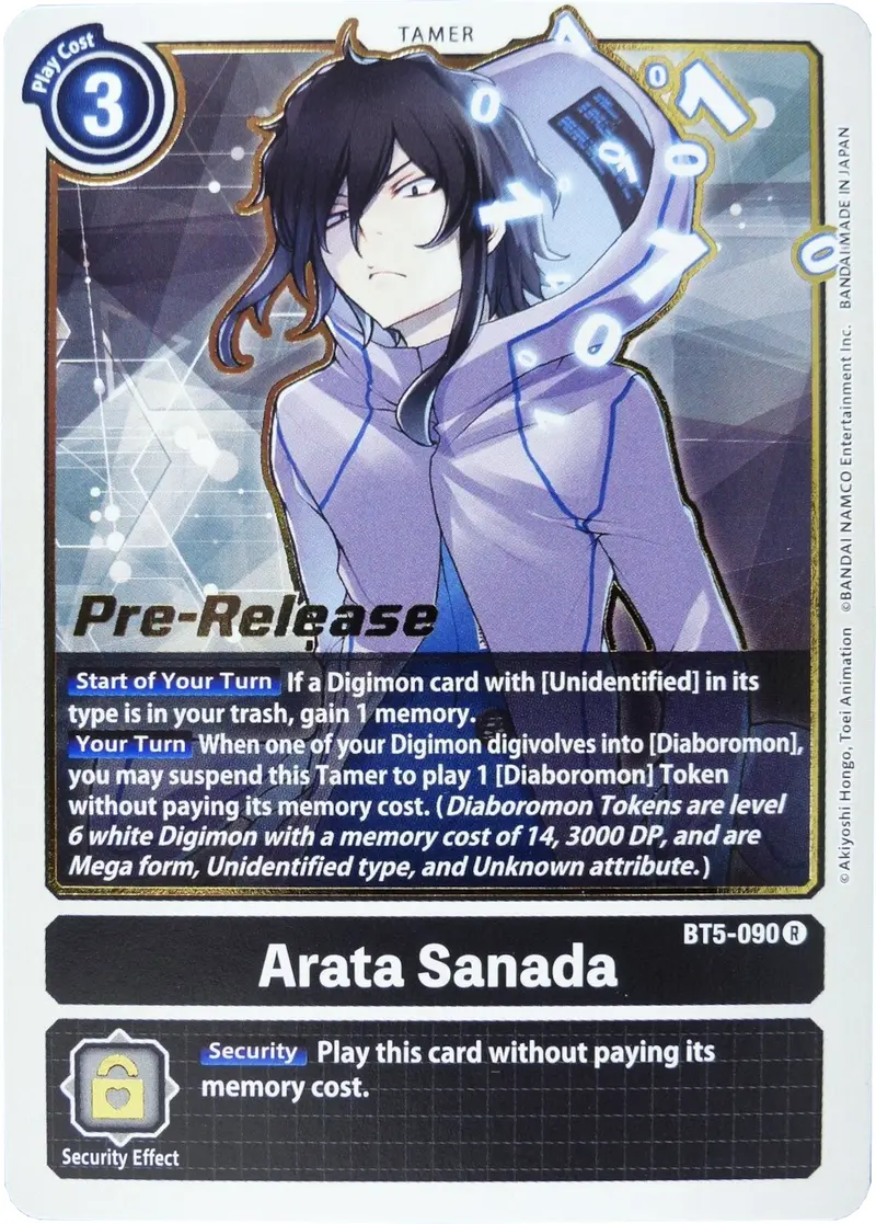 Arata Sanada [Bt5-090] [Battle Of Omni Pre-Release Promos] 1