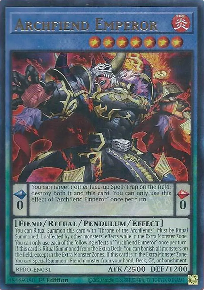 Archfiend Emperor [Bpro-En031] Ultra Rare 1