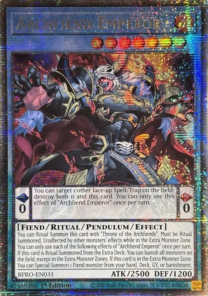 Archfiend Emperor (Starlight Rare) [Bpro-En031] Starlight Rare 1