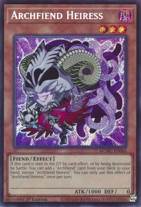 Archfiend Heiress [Mzmu-En066] Secret Rare 1