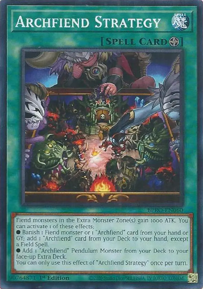 Archfiend Strategy [Bpro-En060] Rare 1