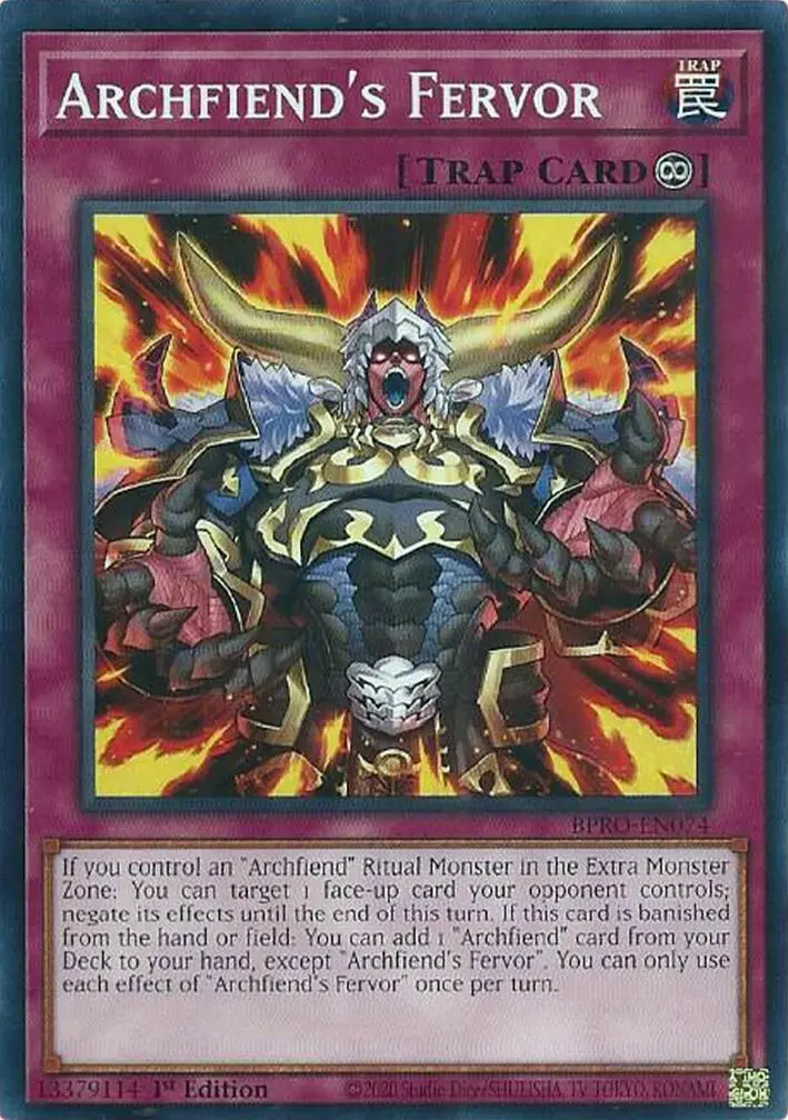 Archfiend's Fervor [Bpro-En074] Common 1