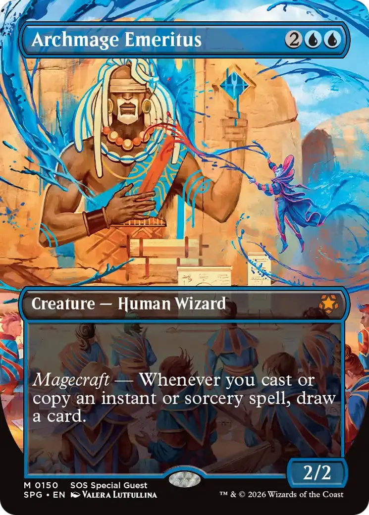 Archmage Emeritus (Borderless) [Secrets Of Strixhaven Special Guests] 1
