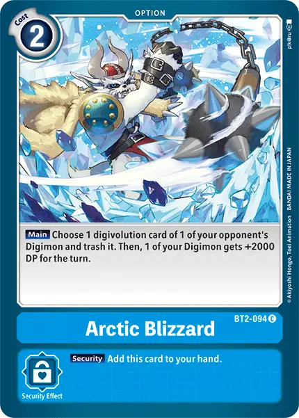 Arctic Blizzard [Bt2-094] [Release Special Booster Ver.1.5] 1