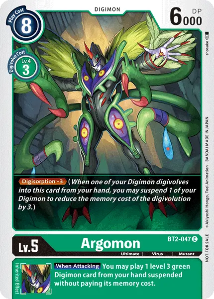 Argomon [Bt2-047] (Alternate Art) [Release Special Booster Ver.1.5] 1