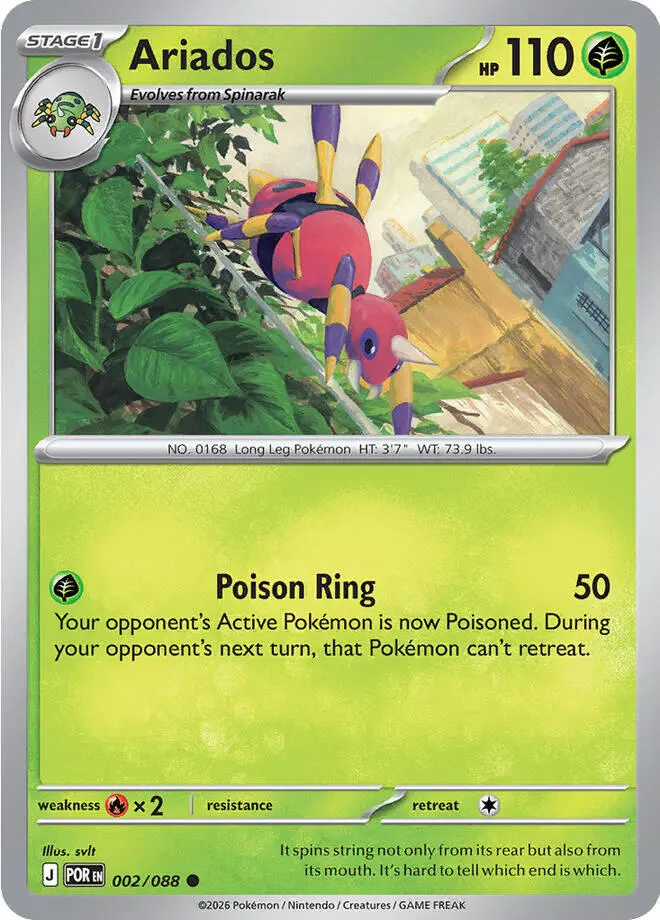 Ariados (002/088) [Mega Evolution: Perfect Order] 1