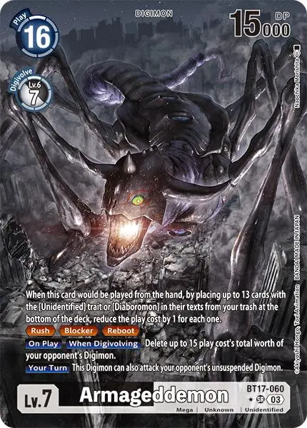 Armageddemon [Bt17-060] (Alternate Art) [Secret Crisis] 1