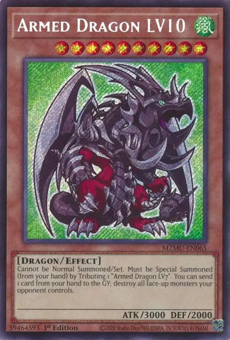 Armed Dragon Lv10 [Mzmu-En065] Secret Rare 1