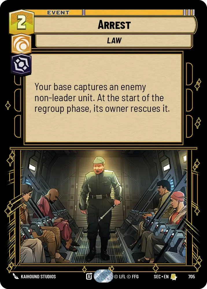 Arrest (705) (Foil) (705) [Secrets Of Power] 1