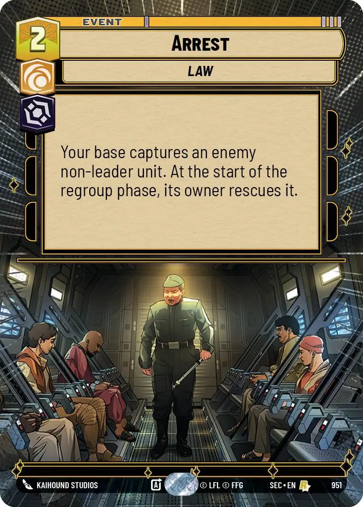 Arrest (951) (Hyperspace Foil) (951) [Secrets Of Power] 1