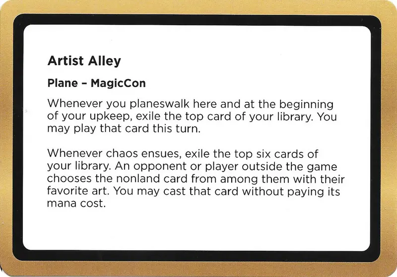 Artist Alley (Black Lotus Unknown Planechase) [Oversize Cards] 1