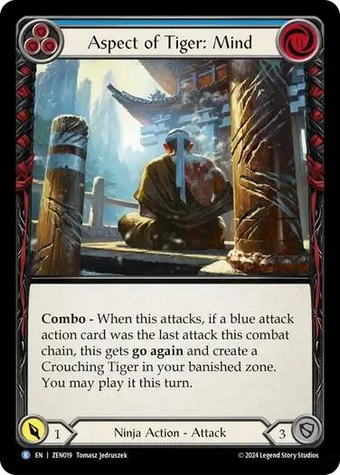 Aspect Of Tiger: Mind [Zen019] (Part The Mistveil Zen Blitz Deck) 1