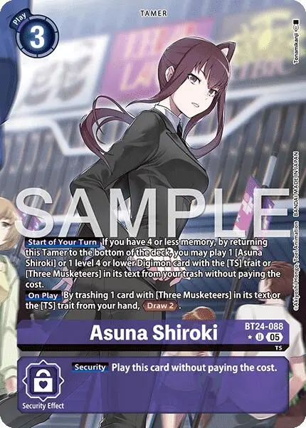 Asuna Shiroki [Bt24-088] (Alternate Art) [Time Stranger] 1