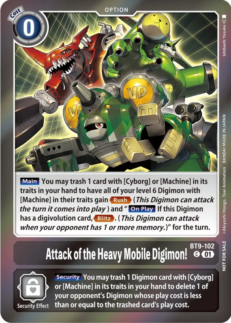Attack Of The Heavy Mobile Digimon! [Bt9-102] (Event Pack 5) [X Record Promos] 1