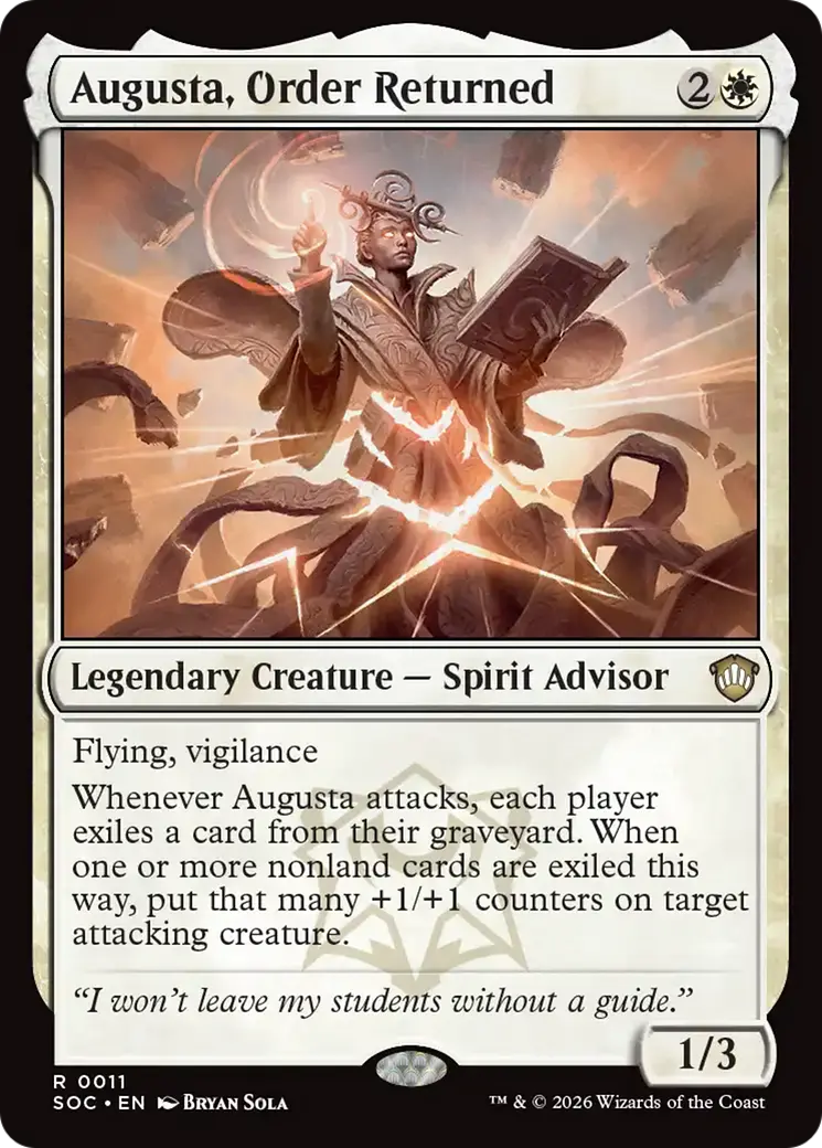 Augusta, Order Returned [Secrets Of Strixhaven Commander] 1