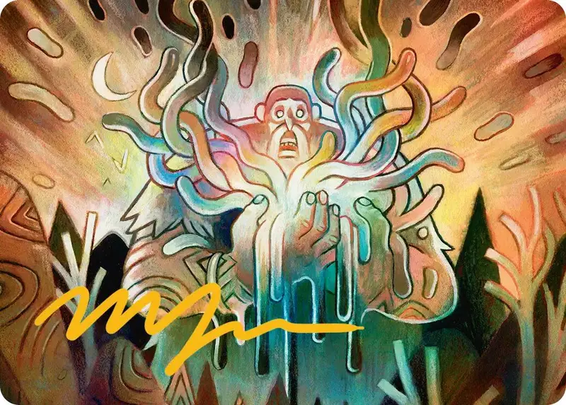 Aurora Awakener Art Card (40/54) (Gold-Stamped Signature) [Lorwyn Eclipsed Art Series] 1