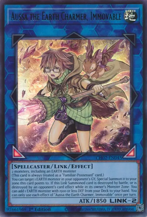 Aussa The Earth Charmer, Immovable [Ch02-En045] Ultra Rare 1