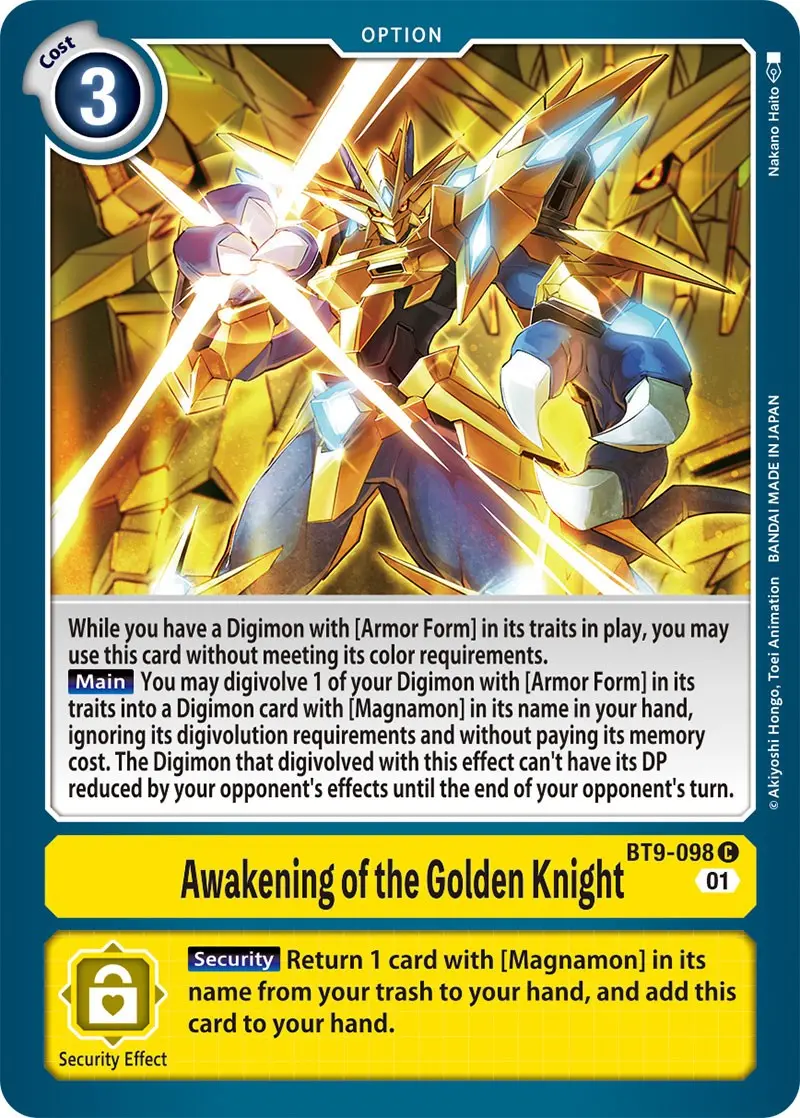 Awakening Of The Golden Knight [Bt9-098] [X Record] 1