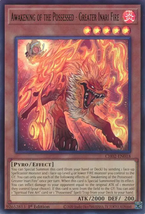 Awakening Of The Possessed - Greater Inari Fire [Ch02-En018] Ultra Rare 1